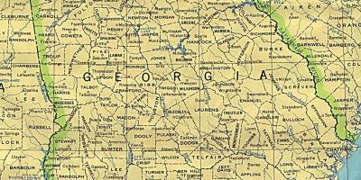 Kort over Georgien byer